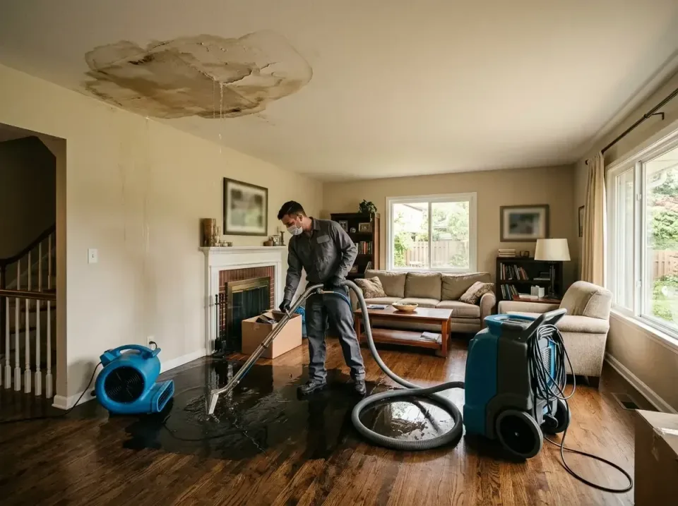 attic-pipe-burst-ceiling-drip-008 — frequently asked questions, Water Damage Restoration & Carpet Care in Waterford, WI